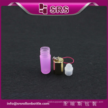 SRS pink 100% no leakage perfume roll on 3ml plastic sample bottle